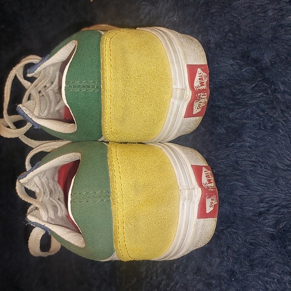 Kids size 3 Vans multi color Yacht shoes - Picture 4 of 7